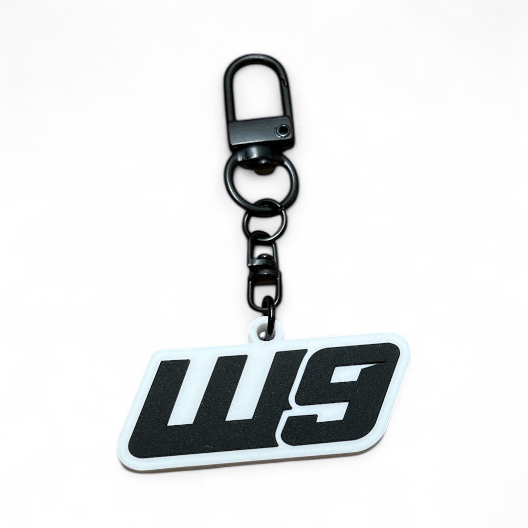 WARP 9 RUBBER KEYCHAIN