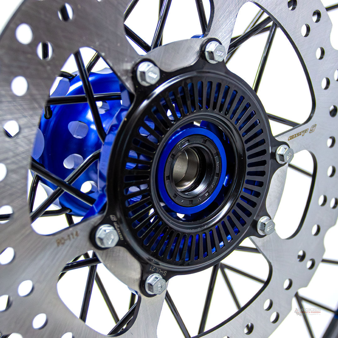 Warp 9 Ultra Bee Front Wheel Blue 21"