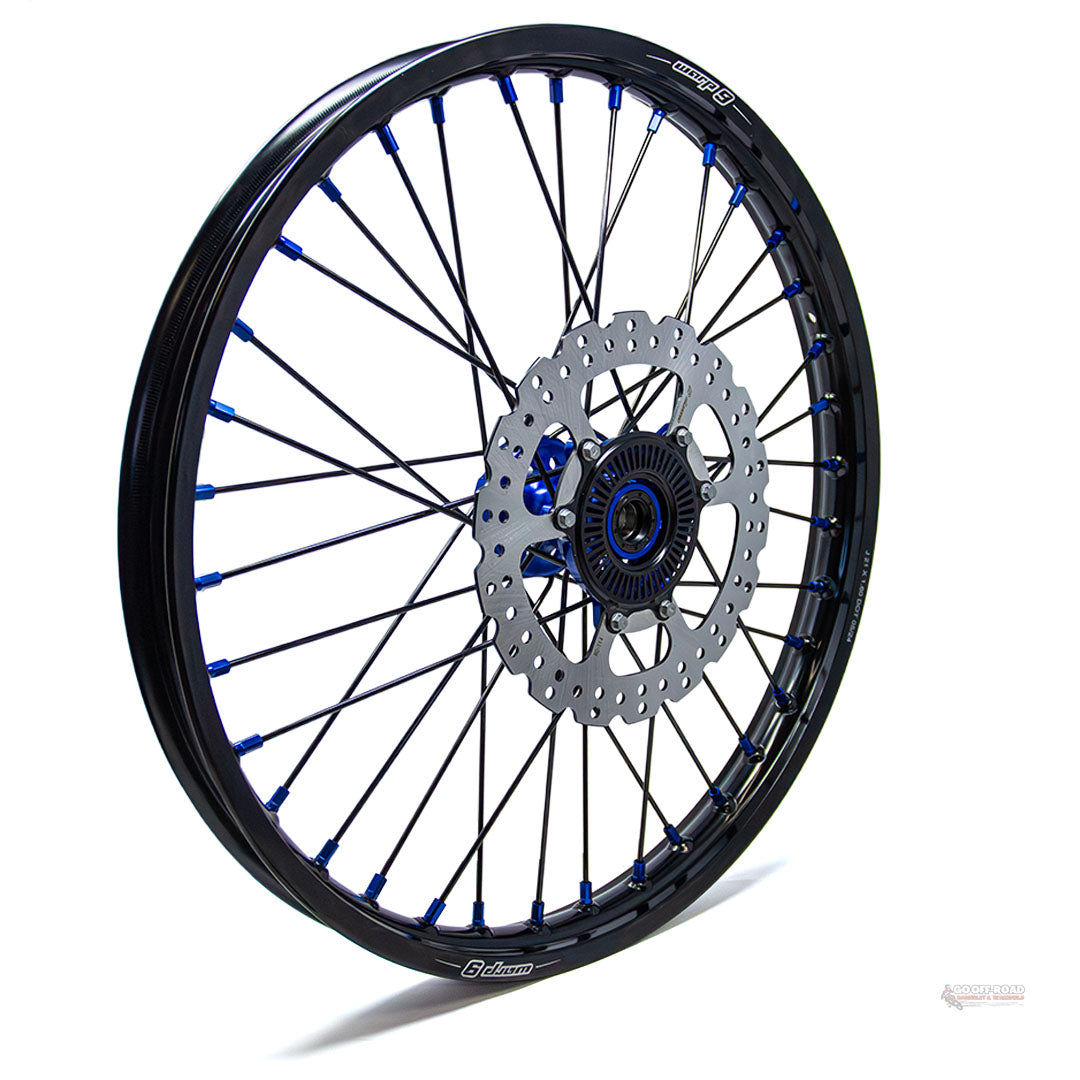 Warp 9 Ultra Bee Front Wheel Blue 21"